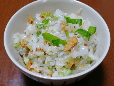 セリと瀬戸内レモンイカ天で♪簡単混ぜご飯